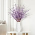thumbnail image 3 of NAMZI 10 Pcs 29.5’’ Long Artificial Jasmine Flowers Tall Fake Flower Bouquet Faux Jasmine Plants Dry Branches(Light purple), 3 of 5