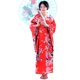 thumbnail image 5 of Guardurnaity Mujeres Niñas Satén Japonés Kimono Largo Yukata Foto Cosplay Disfraz Disfraces de disfraces rojo, 5 of 6