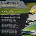 thumbnail image 3 of Pastillas De Freno Delanteras Semimetálicas De Calidad Construida 1001-0577M Compatibles Con Mercedes-Benz 1992-1999 (400Se 400Sel 500Sec 500Sel 600Sec 600Sel Cl500 Cl600 S320 S350 S420 S500 S600), 3 of 5
