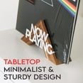 thumbnail image 4 of Tabletop Now Playing Vinyl Record Stand - Wooden Vinyl Record Holder Accessories - Vinyl Record Display LP Shelf - Now Spinning Album Frame For Vinyl Record Storage -No-Tool Assembly ( S, 4 of 9