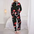thumbnail image 5 of Junzan Red Mushrooms Print Womens Pajama Sets,Long Sleeve Button Down For Women Pjs 2 Piece, 5 of 9