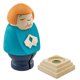 thumbnail image 4 of Angela Merkel Cartoon Character Wooden Statue Celebrity Statue Decoration, 4 of 5