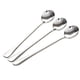 thumbnail image 2 of Soup Spoons Round Spoons Long Handle Silver Soup Ladle Thickening Spoon, 2 of 9