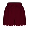 thumbnail image 4 of Posijego Cotton Linen Shorts for Women 2024 Summer Drawstring Lightweight Casual Shorts Pajama Shorts, 4 of 7
