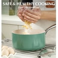 thumbnail image 5 of Koch Systeme CS 1QT Non-Stick Saucepan with Lid, Ceramic Nonstick Coating, Dishwasher Safe, Green, 5 of 8