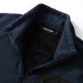 thumbnail image 4 of YOUTHUP Men's Full-Zip Fleece Jacket Classic Straight Fit Stand Collar Warm Winter Coat Outdoor Casual Layering Outerwear, 4 of 10