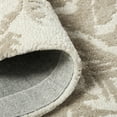 thumbnail image 6 of NICOLE MILLER NEW YORK Mod Damask Chambray Handcrafted Area Rug, 100% Wool Rug, Taupe, 6'x9', 6 of 9