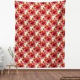 thumbnail image 4 of Ambesonne Floral Fabric by the Yard Upholstery, Red Flowers Watercolor Retro, 5 Yards, Burnt Sienna and Green Brown, 4 of 5