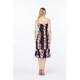 thumbnail image 3 of Hawaii Hangover Women's Hawaiian Mermaid Ruffle Dress Pink Black Hibiscus Vine, 3 of 5