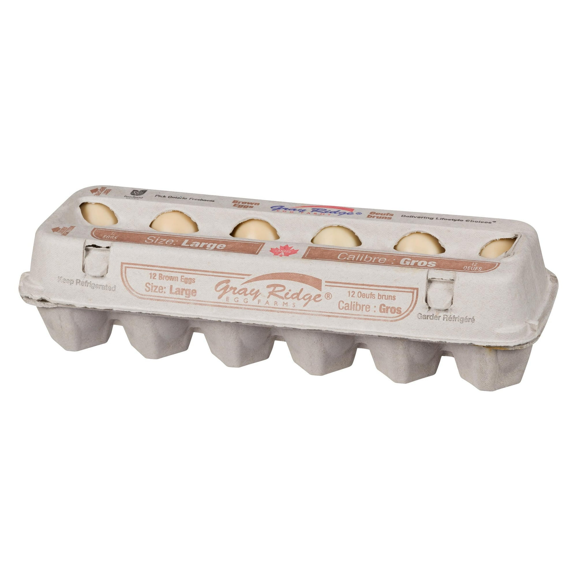 Gray Ridge Large Brown Eggs, 12 Count