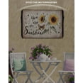 thumbnail image 6 of Outdoor TV Cover 40 to 43 Inch Weatherproof, You Are My Sunshine Waterproof TV Screen Protector for Outside Decor with Zipper and Pocket 40"L x 25"H , Rustic Sunflower Vintage Letters Pattern, 6 of 7