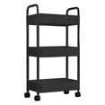 thumbnail image 4 of 3 Tier Mobile Utility Cart Organizer Holder Free Standing Storage Shelves Corner Black, 4 of 8