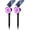 Purple light, variant on HOVMAP Solar Lights Outdoor Adjustable Solar Panel 53 LEDs 1500mAh Battery 3 Modes IP65 Waterproof ABS 1 Pack for Garden Yard Trees, 1Pc Warm light