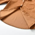 thumbnail image 3 of Esaierr Toddler Baby Boy Fleece Shirts Fall Winter Long Sleeve Jacket Kids Button down Leisure Brown Fleece Shirts Top, 3 of 6