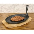 thumbnail image 1 of Enameled Cast Iron Fajita Skillet Japanese Steak Ridged Plate & Base Set 10.5"L, 1 of 4