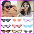 thumbnail image 2 of sombras gafas de sol para las mujeres gafas de moda gafas con estilo retro hip-hop pequeño ojo de gato clásico triángulo gafas fresco, 2 of 4