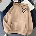 thumbnail image 2 of Kaemgyyd Womens Oversized Hoodies Cute Graphic Fleece Pullover Plus Size Hooded Sweatshirt with Pocket Winter Outfits, 2 of 4