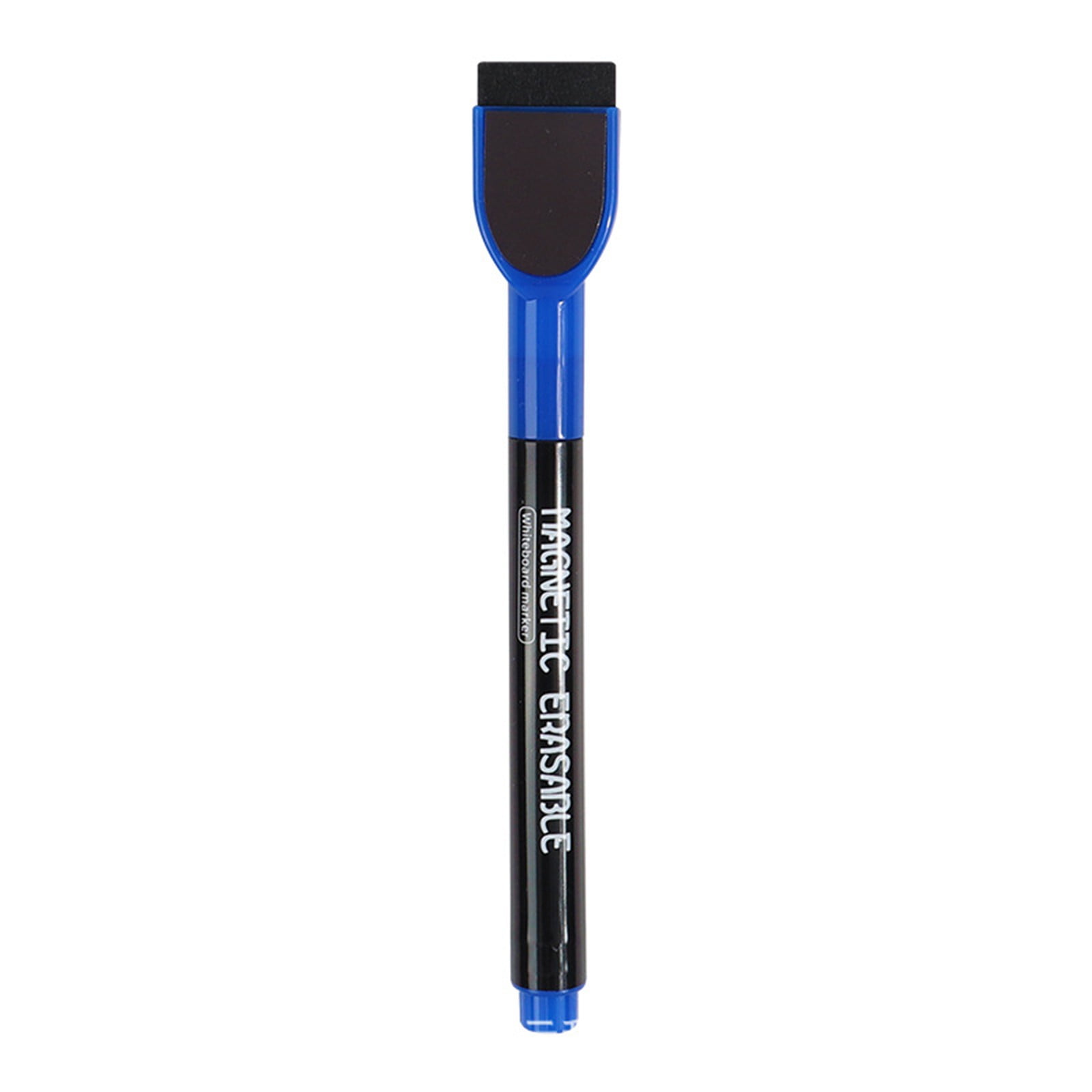 PRZRU Magnetic Dry Erase Markers, Fine Tip - 12 Colors With Eraser Caps For Whiteboards & Fridges