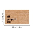 thumbnail image 3 of Coir Doormat Coco Floor Mat Coco Coir Door Mat with Heavy Duty Backg Easy to Clean Entry Mat for Entryway Outside Yard Home Decoration Summer Doormat for Door Decor, Patio Decor " All Peopled Out ", 3 of 7