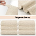 thumbnail image 3 of 6Pcs Amputee Sock Prosthetic Limb Socks, 13.78 x 3.94 in Soft Breathable Protective Stump Sock Elastic Thickened Cotton, Protective Stump Socks Prosthetic Socks for Below the Knee Amputees (Nude), 3 of 5
