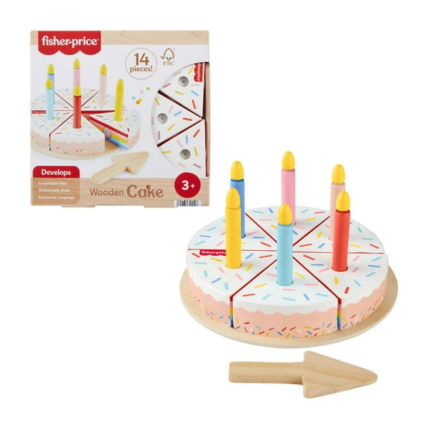 Juguete para Bebés Mattel Fisher Price Pastel Cumpleaños de Madera