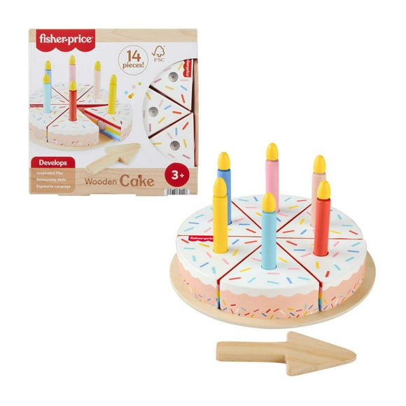 Juguete para Bebés Mattel Fisher Price Pastel Cumpleaños de Madera