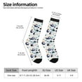 thumbnail image 4 of Goofa Cartoon Helicopters Printed Men's Crew Socks, Soft Durable Breathable Moisture-Wicking with Odor Control Cotton socks, 4 of 9