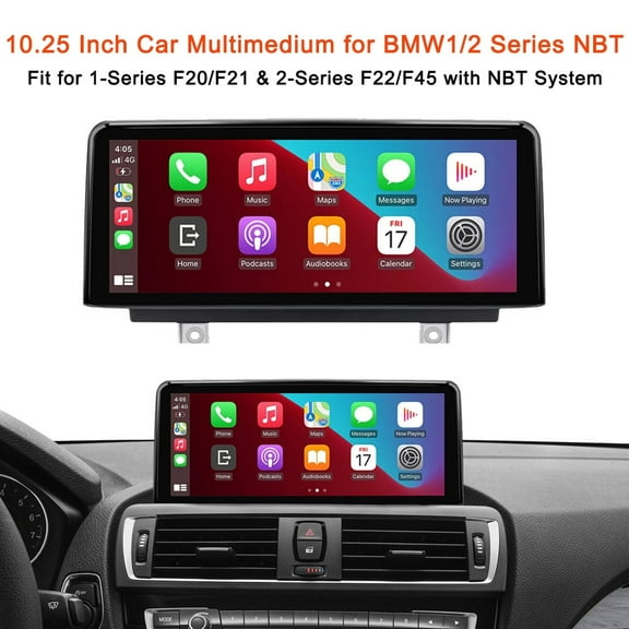 Wireless CarPlay Android Auto for BMW NBT F20/F21/F22/F23 Car Multimedia Dispaly 10.25 Inch TouchScreen