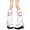 Pink, variant on Women's Faux Fur Leg Warmers with Calf Rings, Soft Fuzzy Boot Cuffs for Winter Fashion, Cozy Plush Leg Sleeves for Parties and Cosplay, White, One Size
