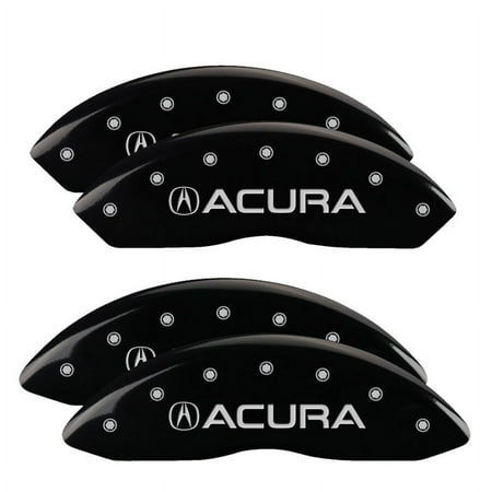 MGP 4 Caliper Covers Engraved Front & Rear MGP Black finish silver ch Fits select: 2002-2006 ACURA RSX TYPE-S