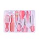 thumbnail image 1 of Kit de cuidado y cuidado de la salud del bebé 10 en 1 Cortauñas Cepillo Peine Tijeras Lima Aspirador nasal Dedo Cepillo de dientes Kit de cuidado de seguridad para bebés (rosa), 1 of 5