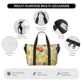 thumbnail image 3 of Travel Duffle Bag Cute Orange Lemon Flower Travel Tote Bags Carry on Luggage Waterproof Weekender Bags with Top Handle Adjustable Shoulde Strap for Travel Gym, 3 of 5