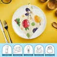 thumbnail image 6 of Nawy Fruit Cartoon Floral Pattern Polyester Cloth Napkins Home Decor Party Dinner Decoration Washable Napkins 4 PCS, 6 of 7