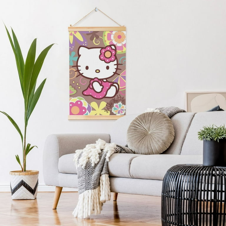 Shaft Hanging Banner Hello Kitty Poster Wall Canvas Artwork With