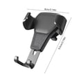 thumbnail image 2 of Black Car Vent Phone Mount Universal Air Vent Clip Holder For Cell Phone Navigation Dashboard Bracket, 2 of 7