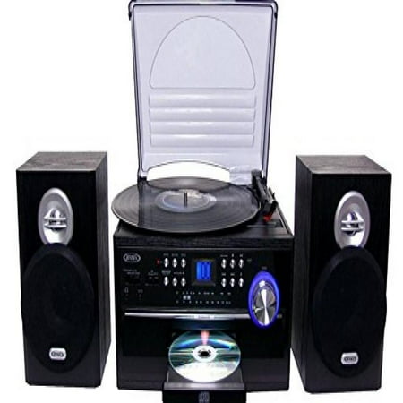 stereo system player cd jensen fi hi turntable reflex tuner cassette mega bass tape fm sound radio digital am walmart