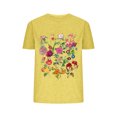 thumbnail image 1 of Blusas de Verano de las Mujeres Flor Impresa Cuello Redondo Manga Corta Superior, Verano Superior de las Mujeres, 1 of 4