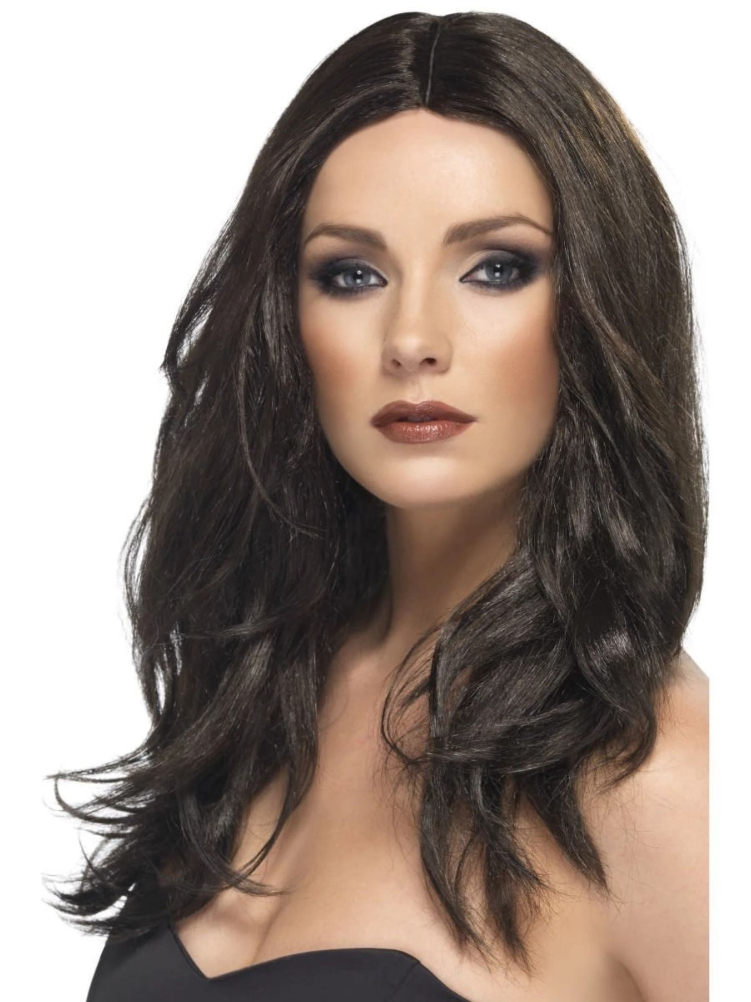 26" Brown Glamour Wavy Long Superstar Women Adult Halloween Wig Costume