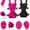 2Pack Black & Pink #C, variant on 2026 New Electric Steam Hair Brush, Rechargeable Steam Hair Straightener &Detangler, Frizz-Reducing Steam Brush forShort Hair, Nourishing & Anti-Static Hair Tool