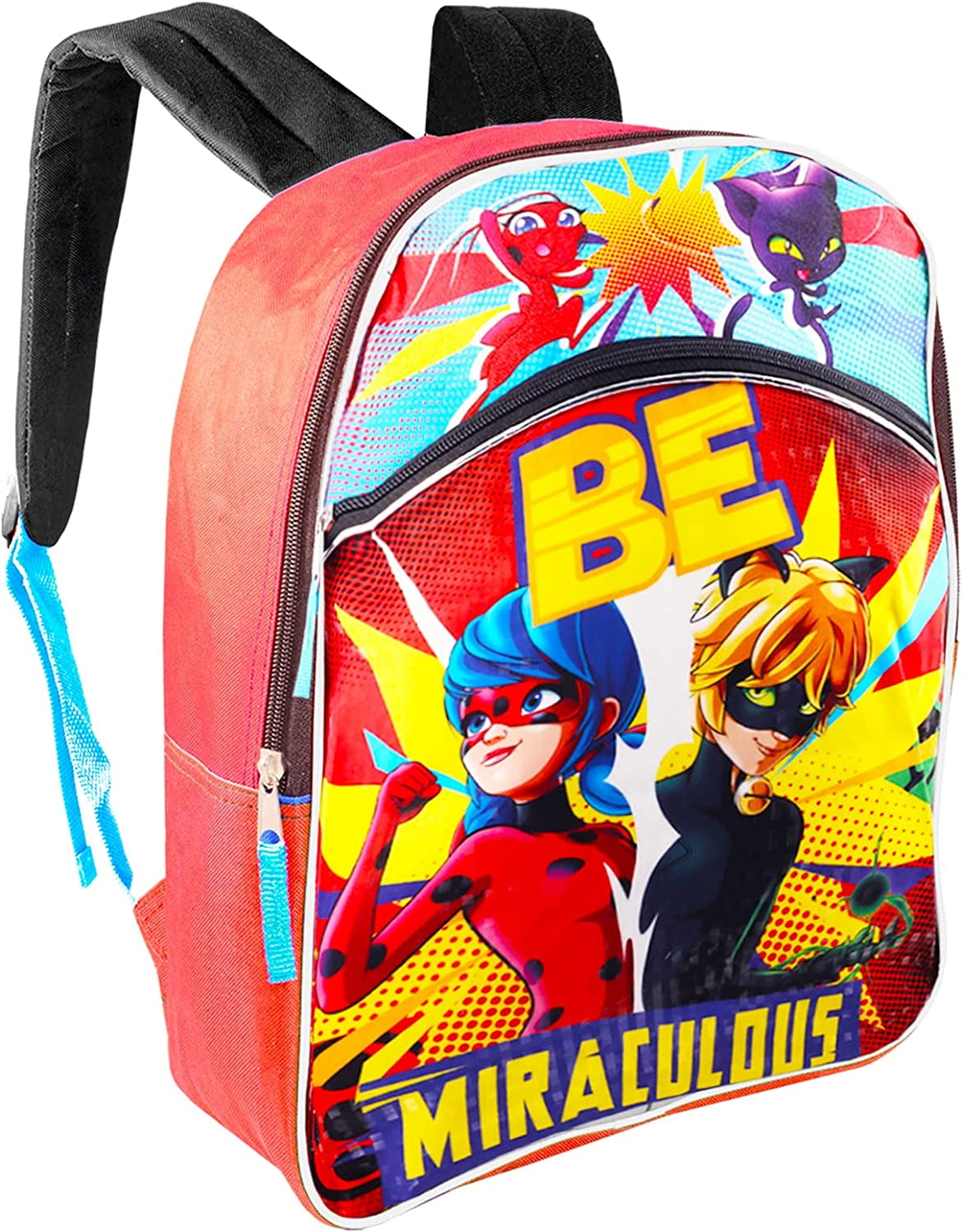 Zagtoon Miraculous Ladybug Backpack and Insulated Lunch Box Set