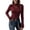 Wine Red, variant on Ekouaer Womens Mock Neck Thermal Top Long Sleeve Base Layer with Thumbholes Warm Winter Undershirt Slim Fit Thermal Wear