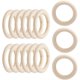 thumbnail image 2 of 15 anillos de madera natural de 50 mm/2 pulgadas, anillos de madera sin terminar para manualidades, anillos de macramé, fabricación de joyas., 2 of 5
