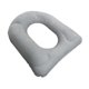 thumbnail image 4 of Cojín de inodoro inflable Asiento cómodo Cojín de soporte de inflado de aire para Flocado gris, 4 of 9