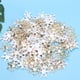 thumbnail image 4 of 200 Uds. Confeti de copos de nieve, tela no tejida, decoración navideña esponjosa para fiesta, copos de nieve (dorado), 4 of 8