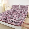 thumbnail image 3 of Homewish Bohemian Mandala 3pcs Twin Sheet Sets For Female Teens Girls,Traditional Floral Flower Twin Fitted Sheet,Retro Vintage Breathable Flat Sheet,Breathable Home Decor, 3 of 7