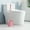 Pink, variant on VANLOFE Soft Plastic Toilet Brush Set with Caddy for Bathroom Cleaning, Blue