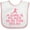 White and Pink, variant on Inktastic Girls Cute Karate Martial Arts Girls Baby Bib