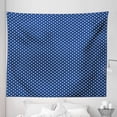 thumbnail image 1 of 4th of July Tapestry, Repetitive Design American Patriotic Stars Illustration Party Print, Fabric Wall Hanging Decor for Bedroom Living Room Dorm, 5 Sizes, Night Blue Off White, by Ambesonne, 1 of 1