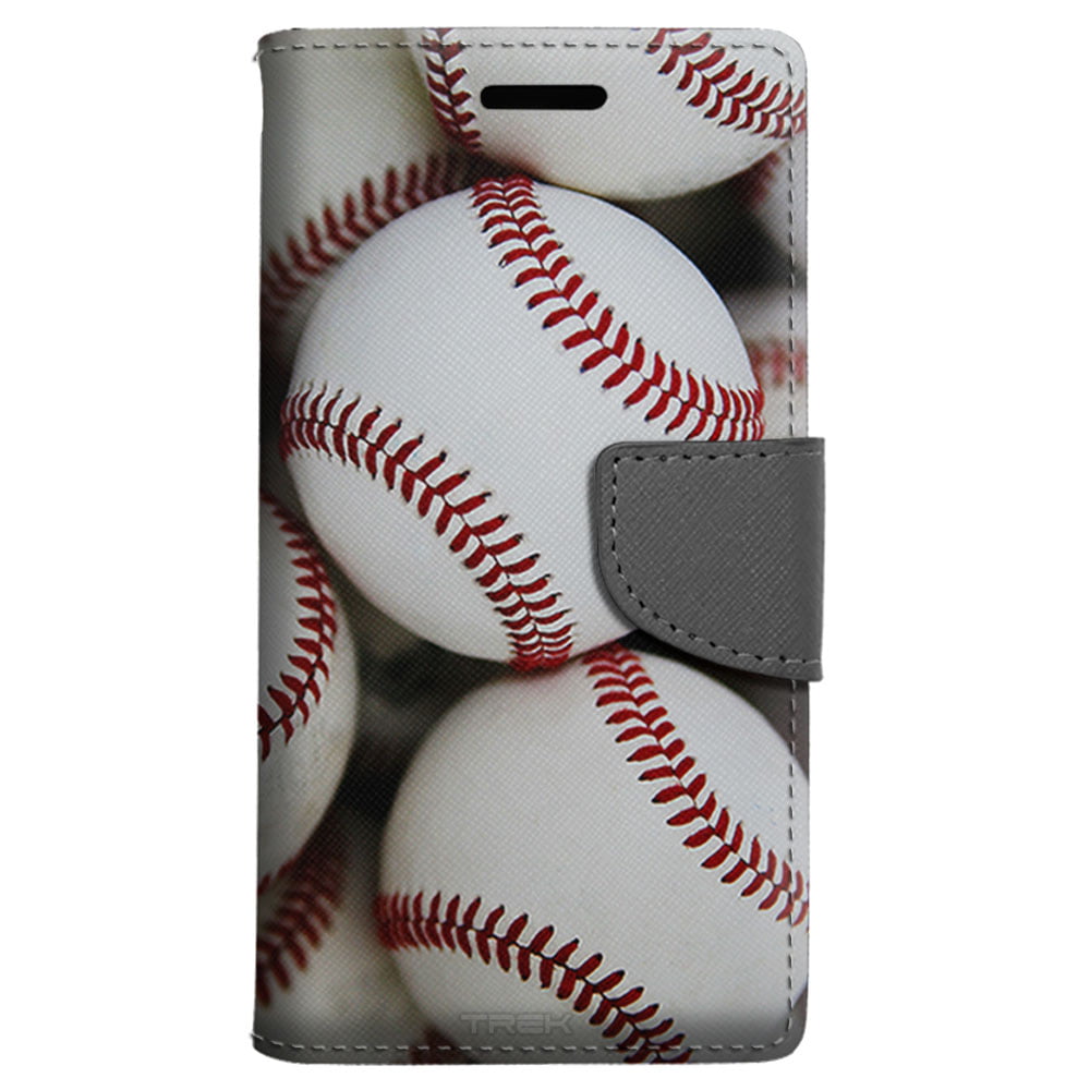 ZTE Maven 3 Wallet Case - Baseballs Case
