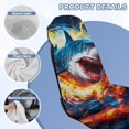 thumbnail image 7 of Kuiaobaty Lightning Shark Print Car Seat Towel Cover After Gym 60 x 33 Inch Car Seat Cover Towels Front Seats with Storage Bag Absorbent Microfiber Towels, Easy to Install and Clean, 7 of 7